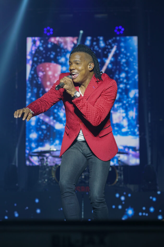 Newsboys Concert - solo photo of lead singer