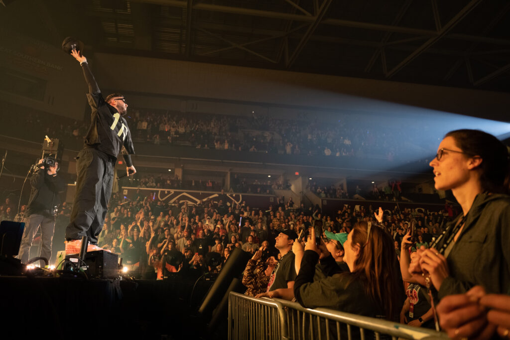 Andy Mineo performing at Winter Jam 2023 Springfield MO