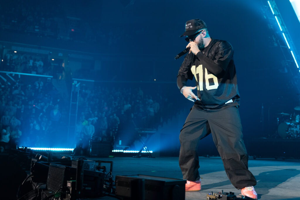 Andy Mineo performing at Winter Jam 2023 Springfield MO