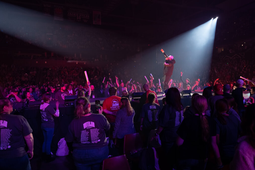 Andy Mineo performing at Winter Jam 2023 Springfield MO